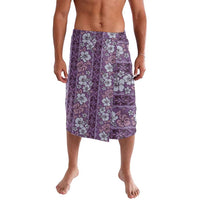 Hawaii Vintage Violet Hibiscus Tapa Pattern Lavalava LT05 Violet - Polynesian Pride
