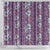 Hawaii Vintage Violet Hibiscus Tapa Pattern Shower Curtain