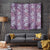 Hawaii Vintage Violet Hibiscus Tapa Pattern Tapestry