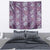 Hawaii Vintage Violet Hibiscus Tapa Pattern Tapestry