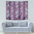 Hawaii Vintage Violet Hibiscus Tapa Pattern Tapestry