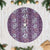 Hawaii Vintage Violet Hibiscus Tapa Pattern Tree Skirt