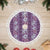 Hawaii Vintage Violet Hibiscus Tapa Pattern Tree Skirt