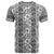 Hawaii Vintage Gray Hibiscus Tapa Pattern T Shirt