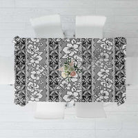 Hawaii Vintage Gray Hibiscus Tapa Pattern Tablecloth LT05 Gray - Polynesian Pride