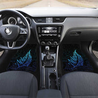Aotearoa New Zealand Car Mats Koru Fern Blue Gradient LT05 Set 2pcs - Front Blue - Polynesian Pride