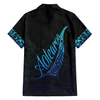 Aotearoa New Zealand Hawaiian Shirt Koru Fern Blue Gradient LT05 - Polynesian Pride