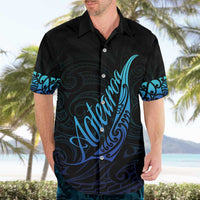 Aotearoa New Zealand Hawaiian Shirt Koru Fern Blue Gradient LT05 - Polynesian Pride