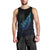 Aotearoa New Zealand Men Tank Top Koru Fern Blue Gradient