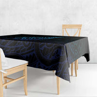 Aotearoa New Zealand Tablecloth Koru Fern Blue Gradient LT05 - Polynesian Pride