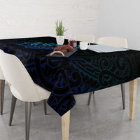 Aotearoa New Zealand Tablecloth Koru Fern Blue Gradient LT05 - Polynesian Pride