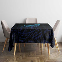 Aotearoa New Zealand Tablecloth Koru Fern Blue Gradient LT05 - Polynesian Pride
