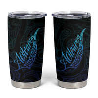 Aotearoa New Zealand Tumbler Cup Koru Fern Blue Gradient LT05 Blue - Polynesian Pride