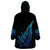 Aotearoa New Zealand Wearable Blanket Hoodie Koru Fern Blue Gradient