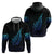 Aotearoa New Zealand Zip Hoodie Koru Fern Blue Gradient