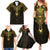 Personalized Polynesia Family Matching Summer Maxi Dress and Hawaiian Shirt With Christian Cross LT05 - Polynesian Pride