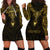 Personalized Polynesia Hoodie Dress With Christian Cross LT05 - Polynesian Pride