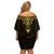 Personalized Polynesia Off Shoulder Short Dress With Christian Cross LT05 - Polynesian Pride