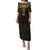 Personalized Polynesia Puletasi With Christian Cross LT05 Long Dress Gold - Polynesian Pride