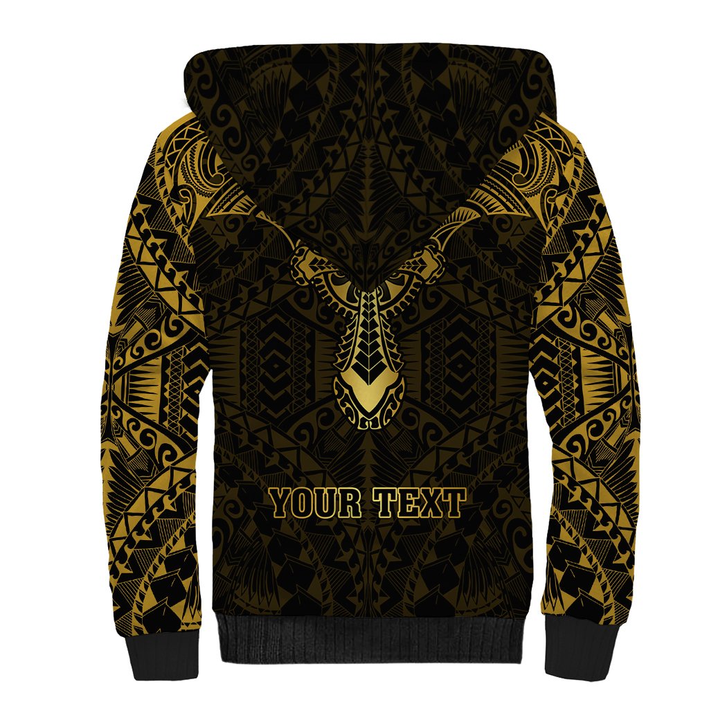 Personalized Polynesia Sherpa Hoodie With Christian Cross LT05 - Polynesian Pride