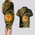 Polynesia Couples Matching Long Sleeve Bodycon Dress and Hawaiian Shirt With Hindu Om Symbol LT05 - Polynesian Pride