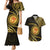 Polynesia Couples Matching Mermaid Dress and Hawaiian Shirt With Hindu Om Symbol LT05 Gold - Polynesian Pride