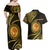 Polynesia Couples Matching Off Shoulder Maxi Dress and Hawaiian Shirt With Hindu Om Symbol LT05 - Polynesian Pride