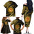 Polynesia Family Matching Off Shoulder Long Sleeve Dress and Hawaiian Shirt With Hindu Om Symbol LT05 - Polynesian Pride