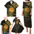 Polynesia Family Matching Puletasi Dress and Hawaiian Shirt With Hindu Om Symbol LT05 - Polynesian Pride