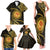 Polynesia Family Matching Tank Maxi Dress and Hawaiian Shirt With Hindu Om Symbol LT05 - Polynesian Pride