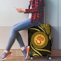 Polynesia Luggage Cover With Hindu Om Symbol LT05 - Polynesian Pride