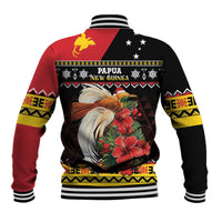 Papua New Guinea Christmas Baseball Jacket Bird Of Paradise Hamamas Krismas LT05 - Polynesian Pride