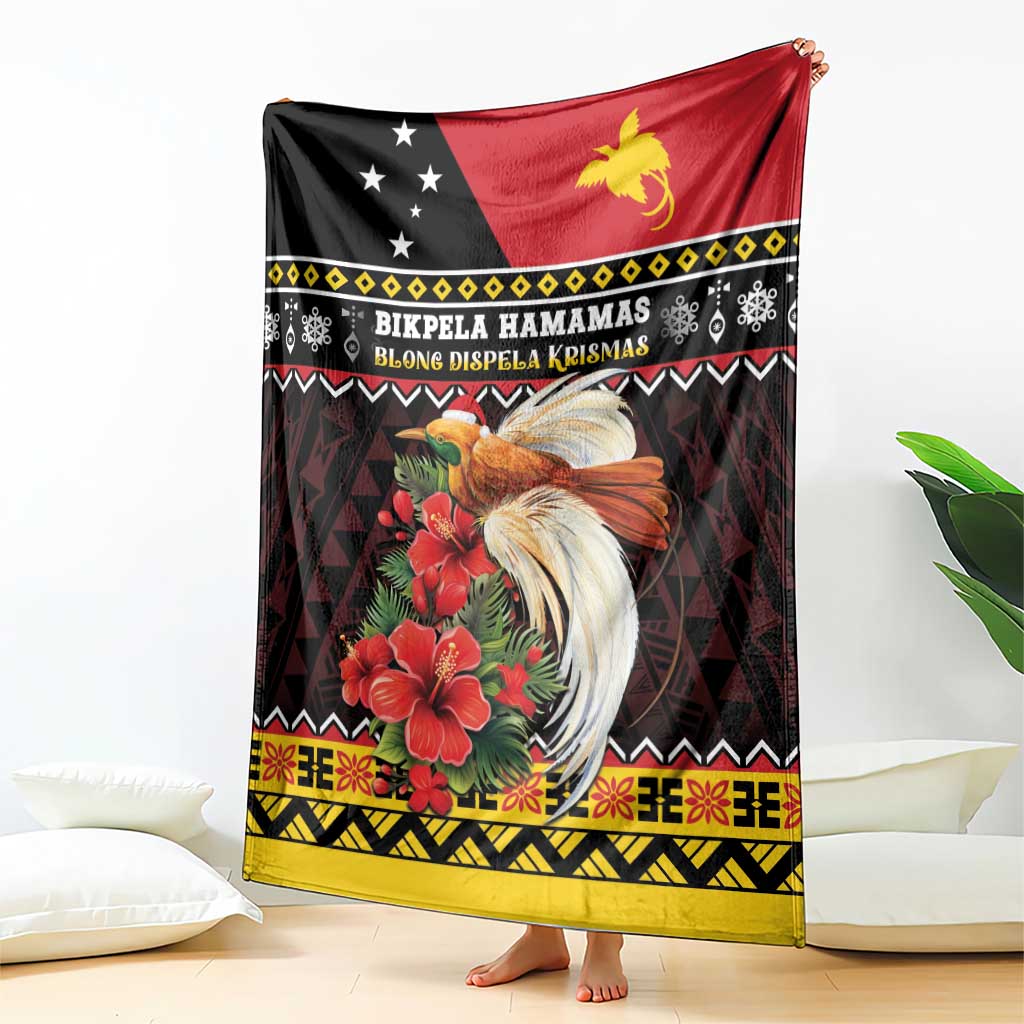 Papua New Guinea Christmas Blanket Bird Of Paradise Hamamas Krismas LT05 - Polynesian Pride