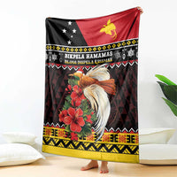 Papua New Guinea Christmas Blanket Bird Of Paradise Hamamas Krismas LT05 - Polynesian Pride