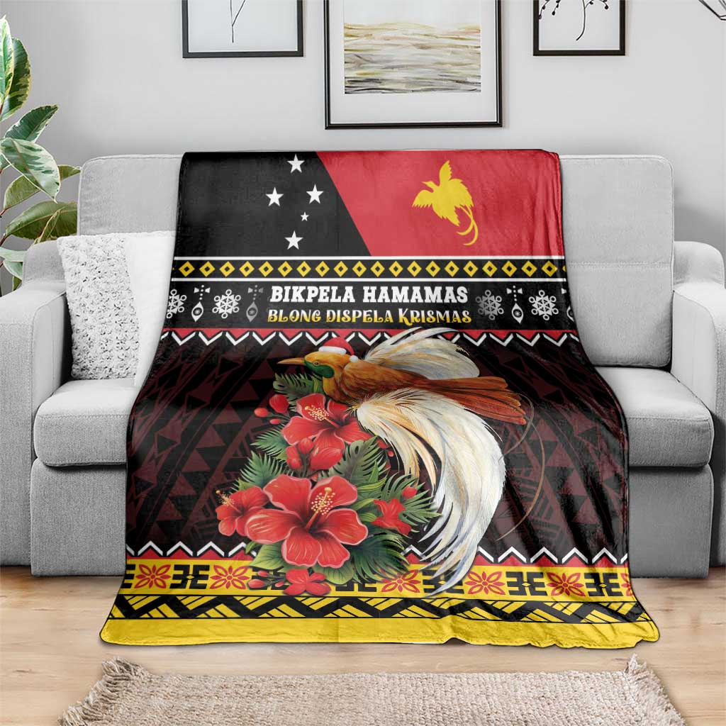 Papua New Guinea Christmas Blanket Bird Of Paradise Hamamas Krismas LT05 - Polynesian Pride