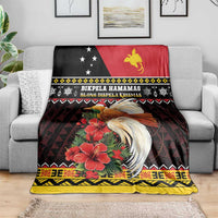 Papua New Guinea Christmas Blanket Bird Of Paradise Hamamas Krismas LT05 - Polynesian Pride