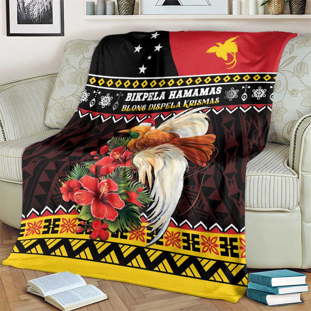 Papua New Guinea Christmas Blanket Bird Of Paradise Hamamas Krismas LT05 - Polynesian Pride