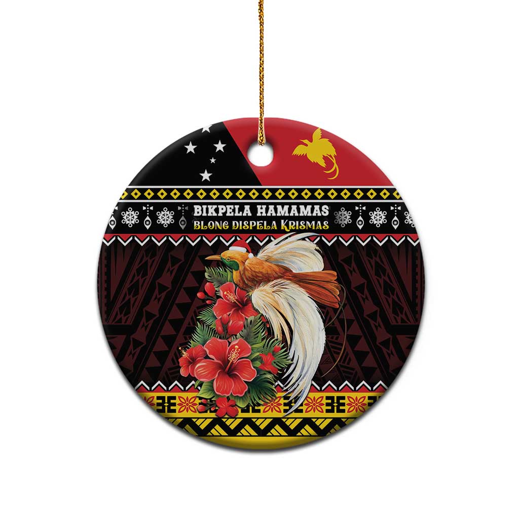 Papua New Guinea Christmas Ceramic Ornament Bird Of Paradise Hamamas Krismas LT05 - Polynesian Pride