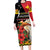 Papua New Guinea Christmas Family Matching Long Sleeve Bodycon Dress and Hawaiian Shirt Bird Of Paradise Hamamas Krismas