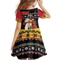 Papua New Guinea Christmas Family Matching Off Shoulder Maxi Dress and Hawaiian Shirt Bird Of Paradise Hamamas Krismas