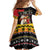 Papua New Guinea Christmas Family Matching Off Shoulder Short Dress and Hawaiian Shirt Bird Of Paradise Hamamas Krismas