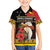 Papua New Guinea Christmas Family Matching Off Shoulder Short Dress and Hawaiian Shirt Bird Of Paradise Hamamas Krismas