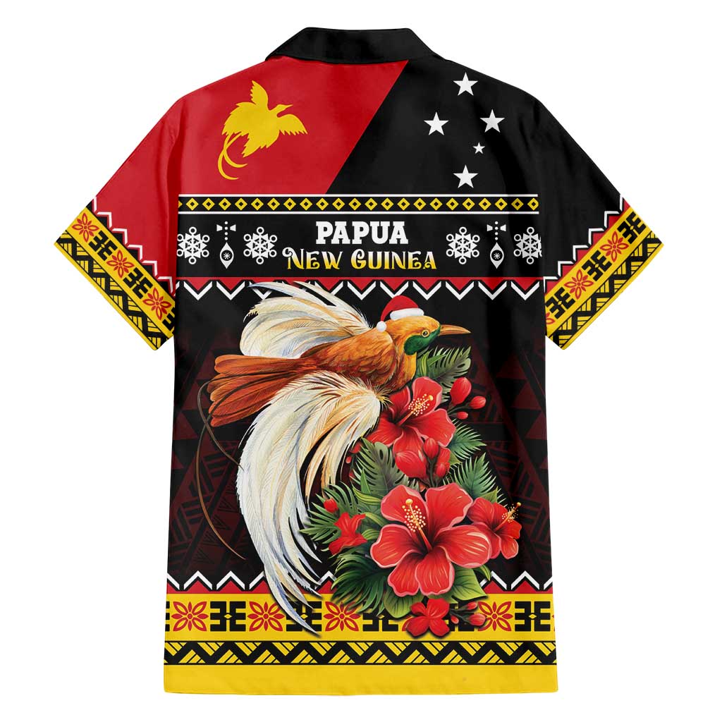 Papua New Guinea Christmas Family Matching Puletasi and Hawaiian Shirt Bird Of Paradise Hamamas Krismas