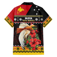 Papua New Guinea Christmas Family Matching Puletasi and Hawaiian Shirt Bird Of Paradise Hamamas Krismas