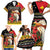 Papua New Guinea Christmas Family Matching Short Sleeve Bodycon Dress and Hawaiian Shirt Bird Of Paradise Hamamas Krismas