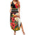 Papua New Guinea Christmas Family Matching Summer Maxi Dress and Hawaiian Shirt Bird Of Paradise Hamamas Krismas