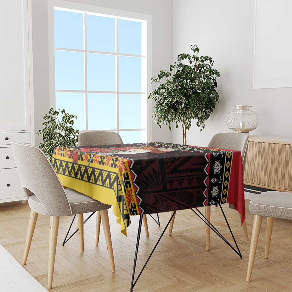 Papua New Guinea Christmas Tablecloth Bird Of Paradise Hamamas Krismas LT05 - Polynesian Pride