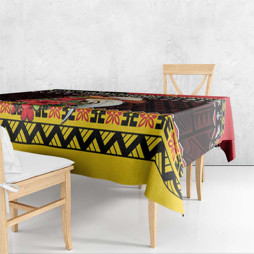 Papua New Guinea Christmas Tablecloth Bird Of Paradise Hamamas Krismas LT05 - Polynesian Pride