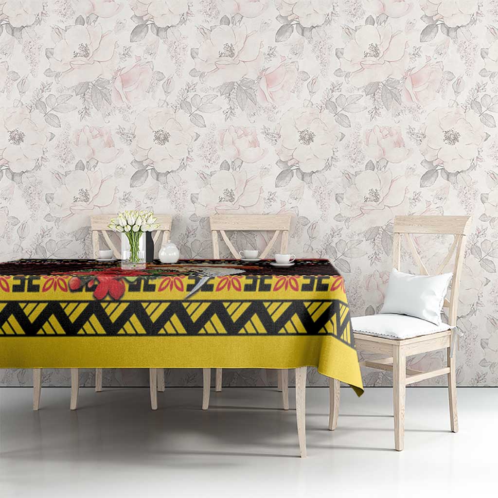 Papua New Guinea Christmas Tablecloth Bird Of Paradise Hamamas Krismas LT05 - Polynesian Pride