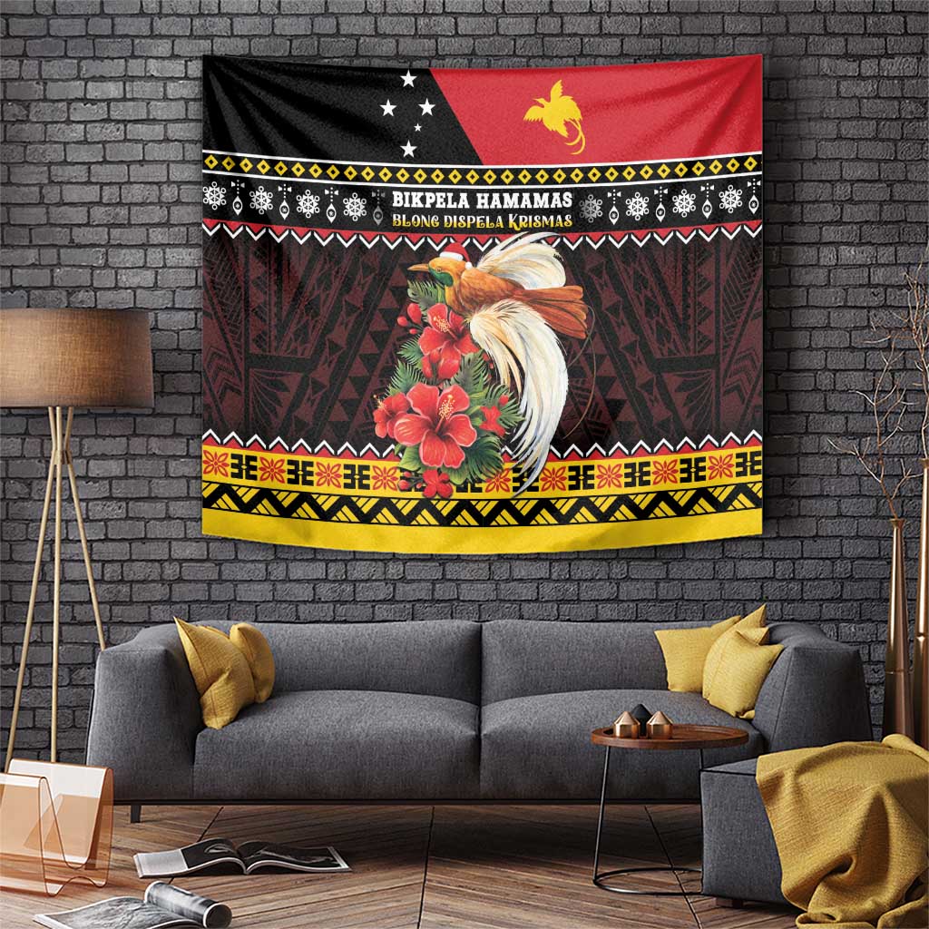 Papua New Guinea Christmas Tapestry Bird Of Paradise Hamamas Krismas